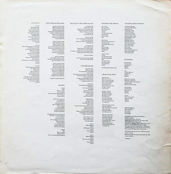 Depeche Mode : Music For The Masses (LP, Album)