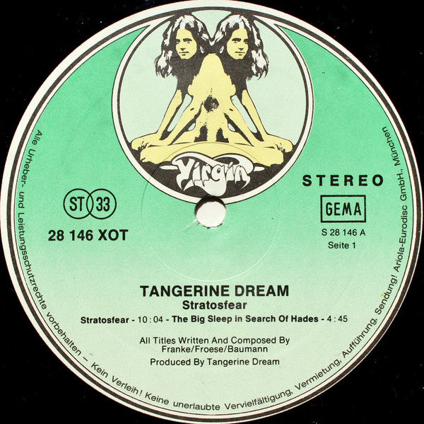 Tangerine Dream : Stratosfear (LP, Album, Gat)