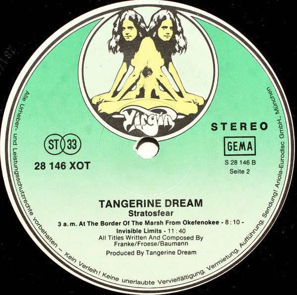 Tangerine Dream : Stratosfear (LP, Album, Gat)