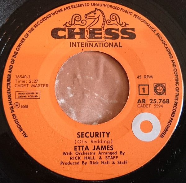 Etta James : Security / I'm Gonna Take What He's Got (7", Single)