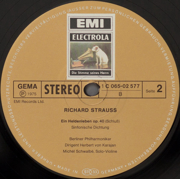 Richard Strauss - Berliner Philharmoniker, Herbert von Karajan : Ein Heldenleben (LP)