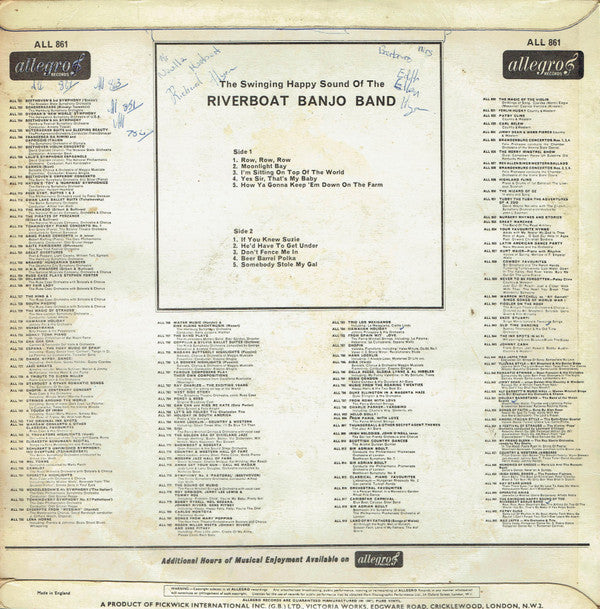 The Riverboat Banjo Band : The Swinging Happy Sound Of The Riverboat Banjo Band (LP, Album)