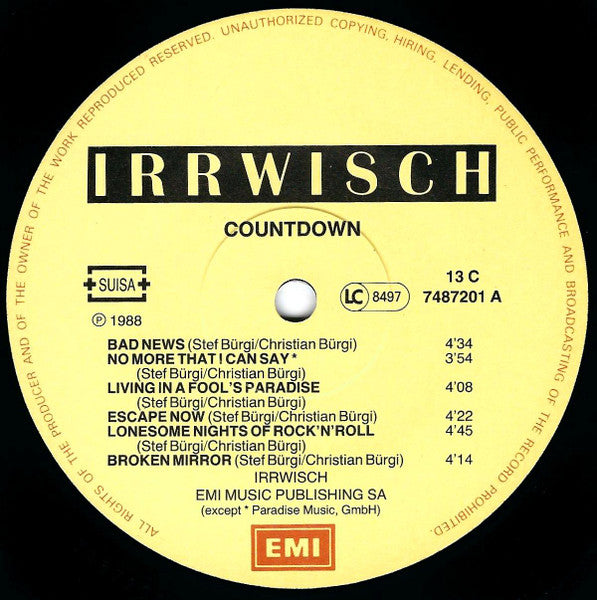 Irrwisch : Countdown (LP, Comp, RE)