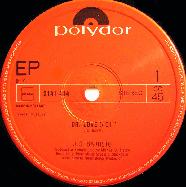 J.C. Barreto : Dr. Love / Señorita / Taxman (12", EP, Maxi)