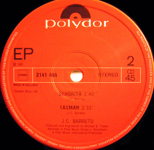 J.C. Barreto : Dr. Love / Señorita / Taxman (12", EP, Maxi)