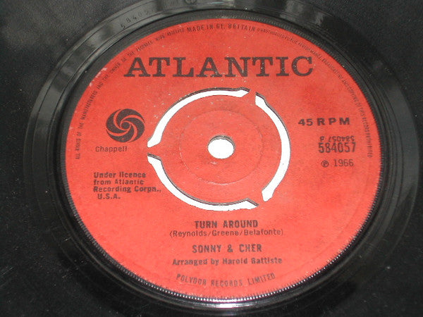 Sonny & Cher : Living For You (7", Single, 3-P)