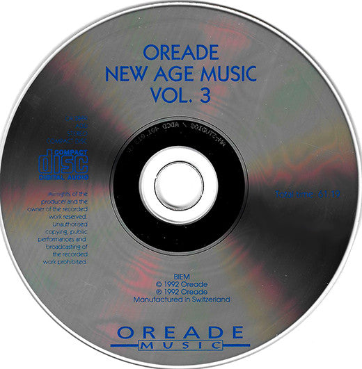 Various : New Age Music Vol. 3 (CD, Comp)