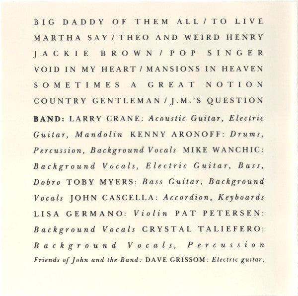 John Cougar Mellencamp : Big Daddy (CD, Album)