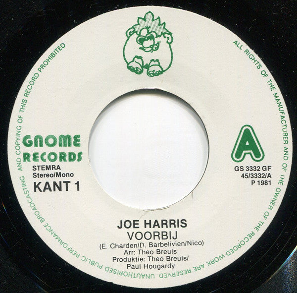 Joe Harris (4) : Voorbij  (7")