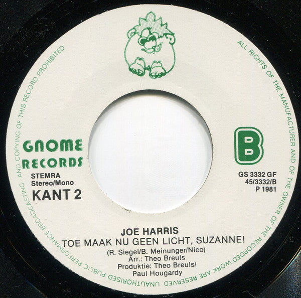 Joe Harris (4) : Voorbij  (7")