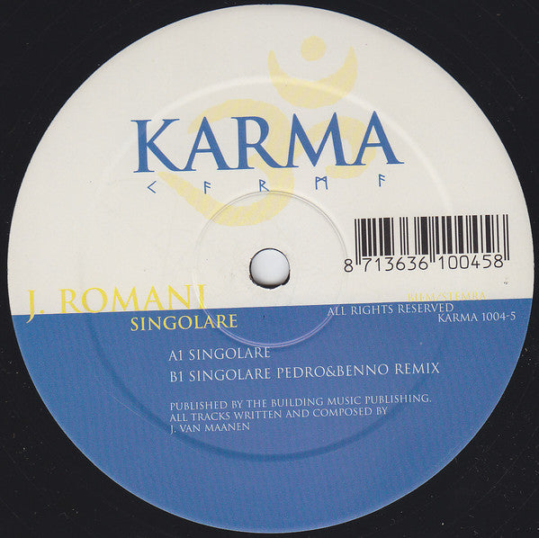 J. Romani : Singolare (12")