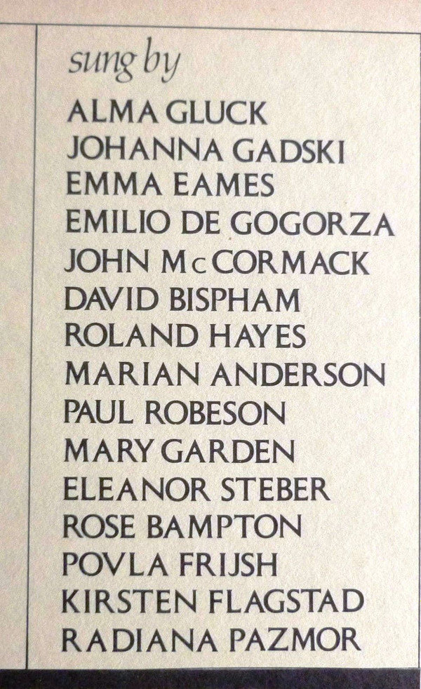 Various : When I Have Sung My Songs (The American Art Song 1900-1940) (LP, Comp)