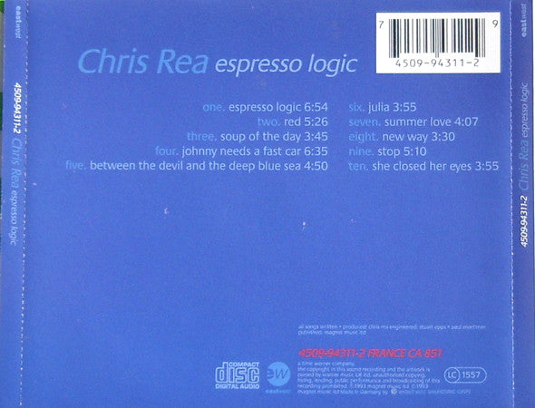 Chris Rea : Espresso Logic (CD, Album)