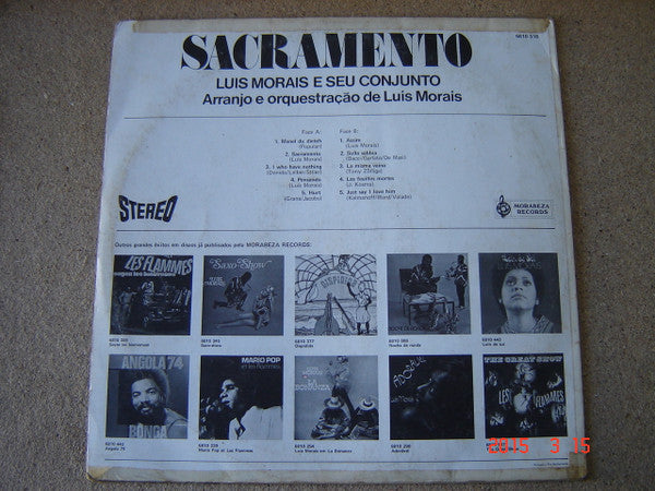 Luis Morais : Sacramento (LP, Album)