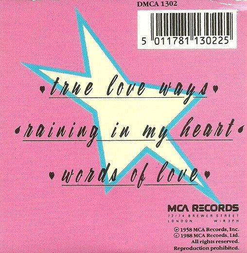 Buddy Holly : True Love Ways (CD, Mini, Comp)