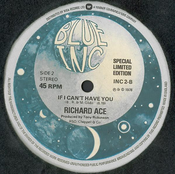 Richard Ace : Stayin' Alive / If I Can't Have You (12", Ltd)