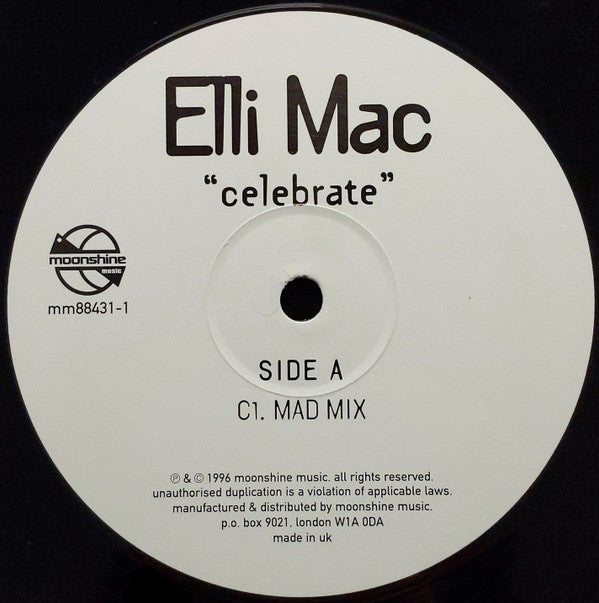 Elli Mac : Celebrate (The U.S. Remixes) (12")
