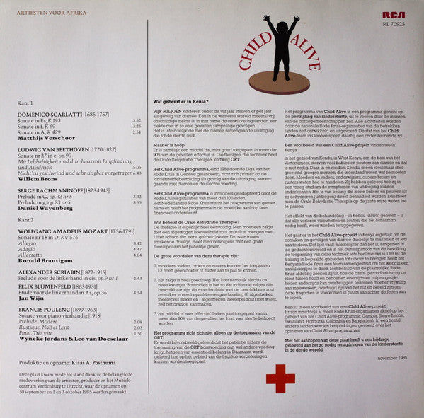 Various : Child Alive / Artiesten Voor Afrika (LP, Gat)