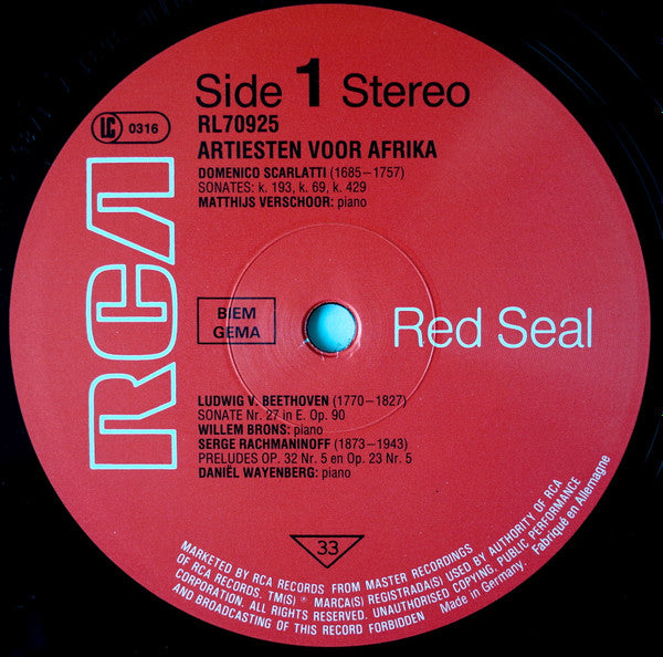 Various : Child Alive / Artiesten Voor Afrika (LP, Gat)