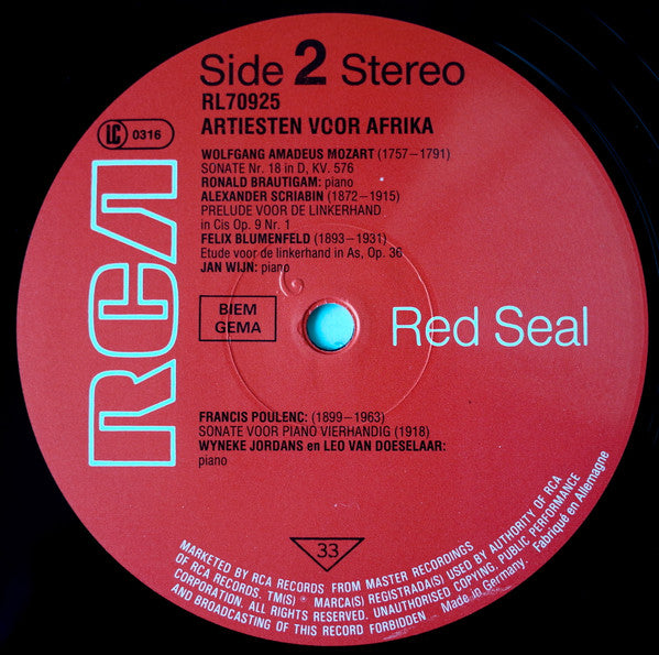 Various : Child Alive / Artiesten Voor Afrika (LP, Gat)