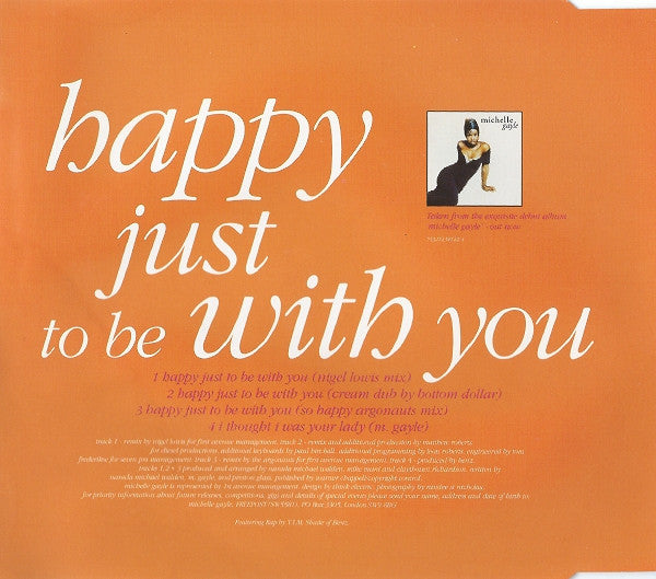 Michelle Gayle : Happy Just To Be With You (CD, Single)
