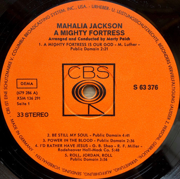 Mahalia Jackson : A Mighty Fortress (LP, Album)