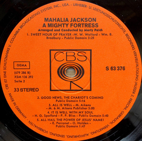 Mahalia Jackson : A Mighty Fortress (LP, Album)