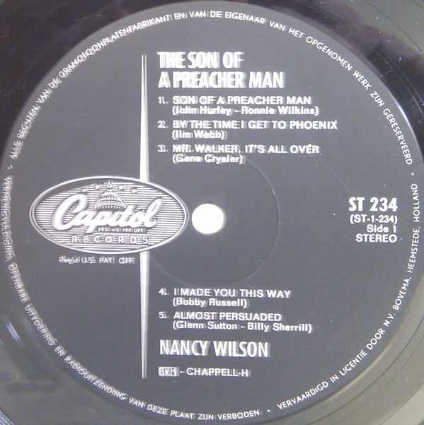 Nancy Wilson : Son Of A Preacher Man (LP, Album)