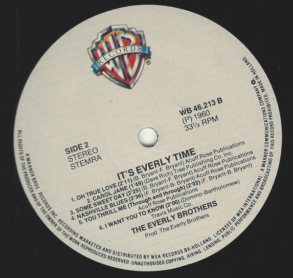 Everly Brothers : It's Everly Time! (LP, Album, RE)