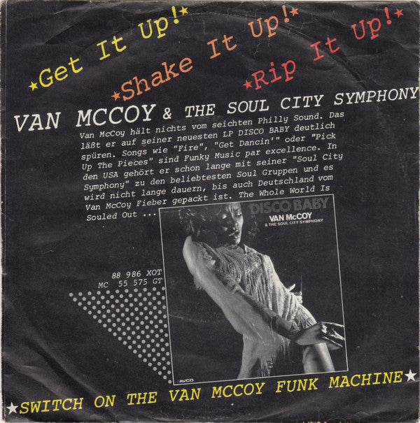 Van McCoy & The Soul City Symphony : Disco Baby / The Hustle (7", Single)