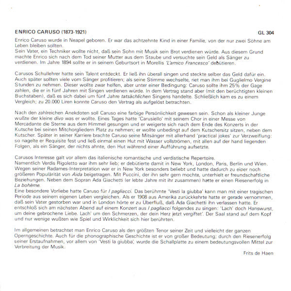 Enrico Caruso : Historical Recordings (1902-1914) (CD, Comp)