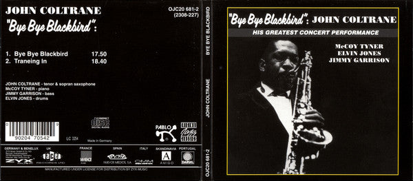 John Coltrane : Bye Bye Blackbird (CD, Album, RE, RM, Dig)