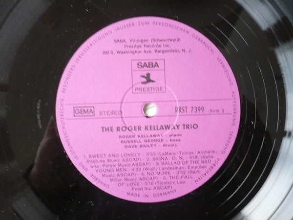 The Roger Kellaway Trio : The Roger Kellaway Trio (LP, Album)