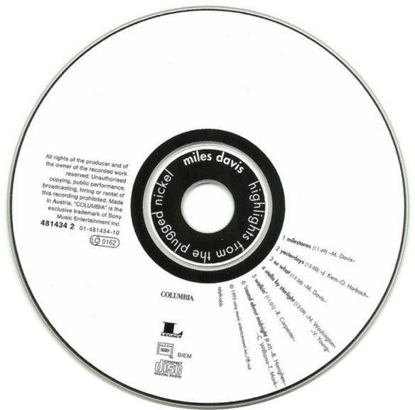 Miles Davis : Highlights From The Plugged Nickel (CD, Comp)