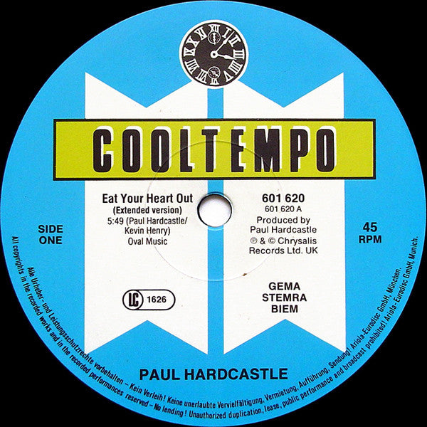 Paul Hardcastle : Eat Your Heart Out (12")