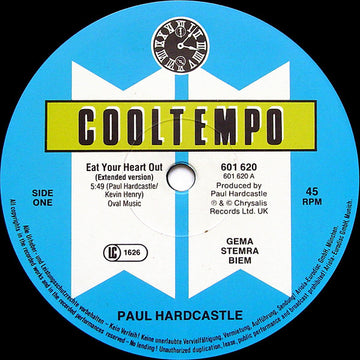 Paul Hardcastle : Eat Your Heart Out (12")