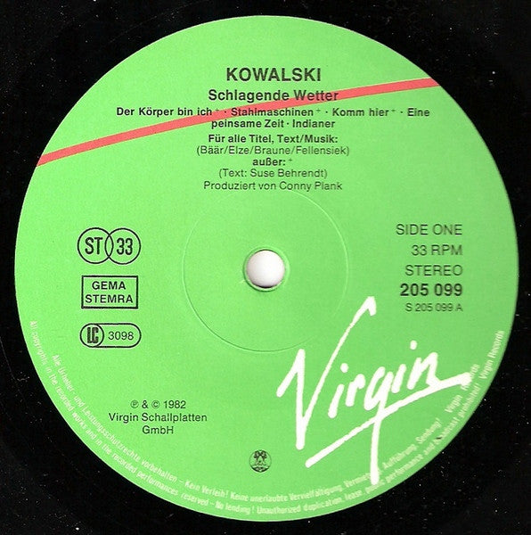 Kowalski : Schlagende Wetter (LP, Album)