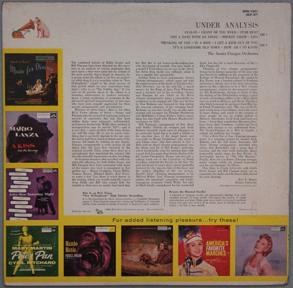 Sauter-Finegan Orchestra : Under Analysis (LP, Mono)