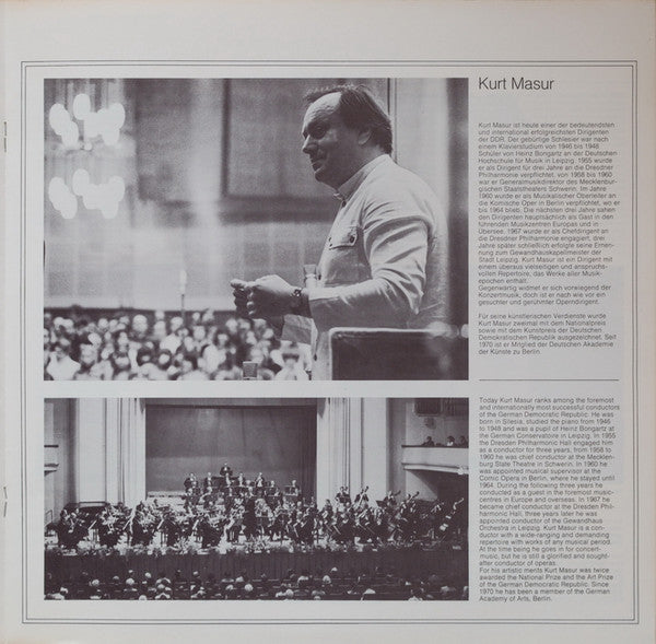 Felix Mendelssohn-Bartholdy – Annelies Burmeister, Eberhard Büchner, Siegfried Lorenz, Rundfunkchor Leipzig / Edda Moser, Gewandhausorchester Leipzig · Kurt Masur : Die Erste Walpurgisnacht / Konzertarie „Infelice“ (LP)
