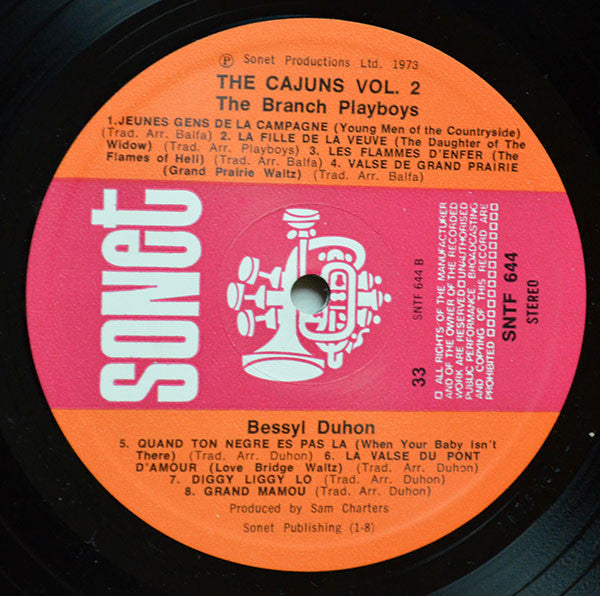 The Grand Mamou Orchestra, The Branch Playboys, Bessyl Duhon : The Cajuns - Vol. 2 (LP)