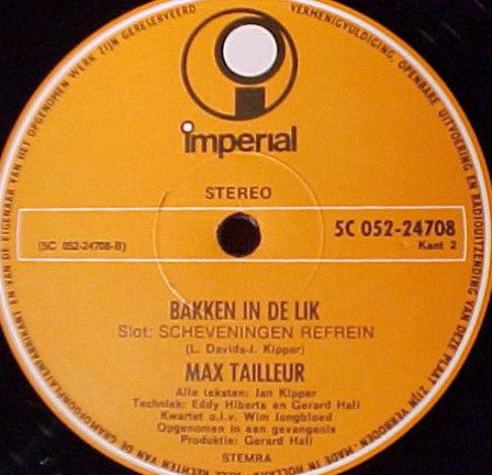 Max Tailleur : Bakken In De Lik (LP, Album)