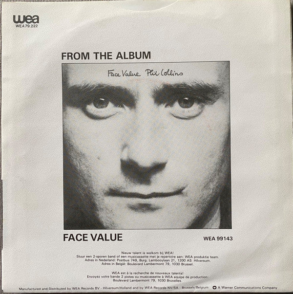 Phil Collins : If Leaving Me Is Easy (7", Single)