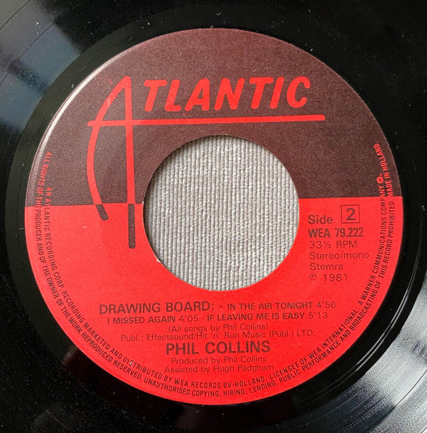 Phil Collins : If Leaving Me Is Easy (7", Single)