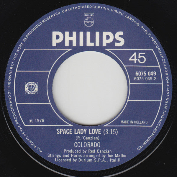 Colorado (2) : California Dreaming (7", Single)