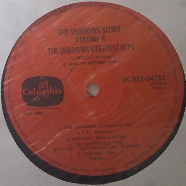 The Shadows : The Shadows' Story Vol.4 (LP, Comp)