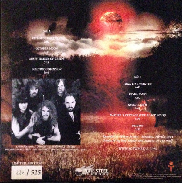 Seasons Of The Wolf : Seasons Of The Wolf (LP, Ltd, Num, RE)