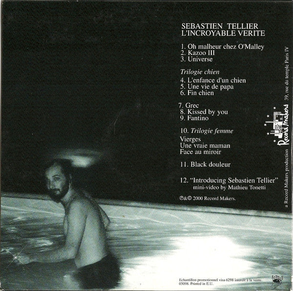 Sébastien Tellier : L'Incroyable Vérité (CD, Album, Enh, Promo)