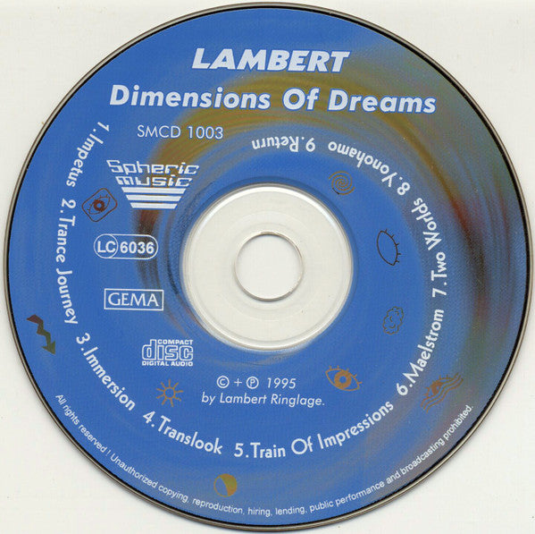 Lambert : Dimensions Of Dreams (CD, Album)