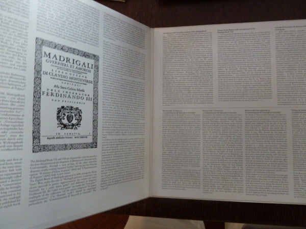 Claudio Monteverdi, Ann Murray • Trudeliese Schmidt • Felicity Palmer • Janet Perry • Werner Hollweg • Philip Langridge • Kurt Equiluz, Concentus Musicus Wien, Nikolaus Harnoncourt : Il Combattimento • Lamento Della Ninfa • Madrigali (LP)