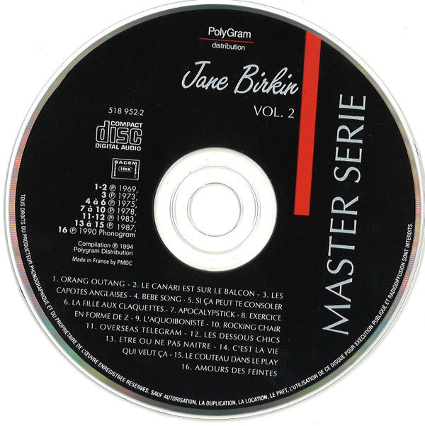 Jane Birkin : Vol. 2 (CD, Comp)